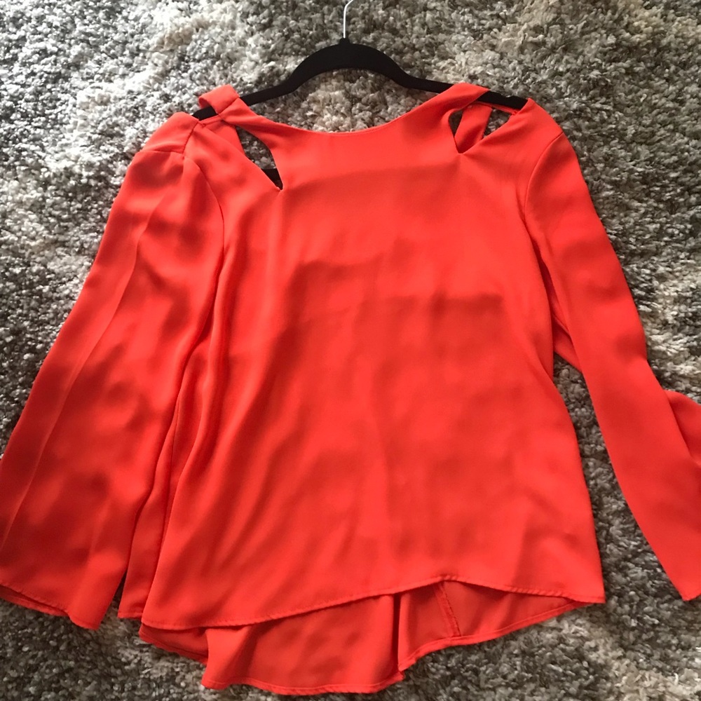 Orange blouse